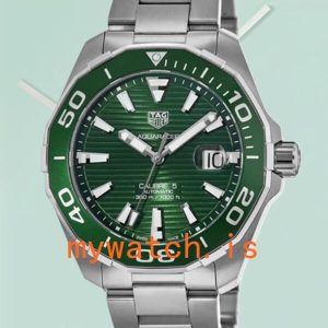 Tag Heuer Aquaracer 43mm Men WAY201S.BA0927 Stainless Steel Green Dial: A Dive into Luxury