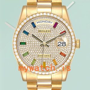Rolex Day-Date Men’s m128348rbr-0030 36mm Diamond Bezel: A Symbol of Luxury and Precision