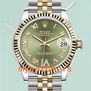 Rolex Datejust Ladies 31mm m278273-0016 Silver-tone Green Dial: Genuine vs. Replica
